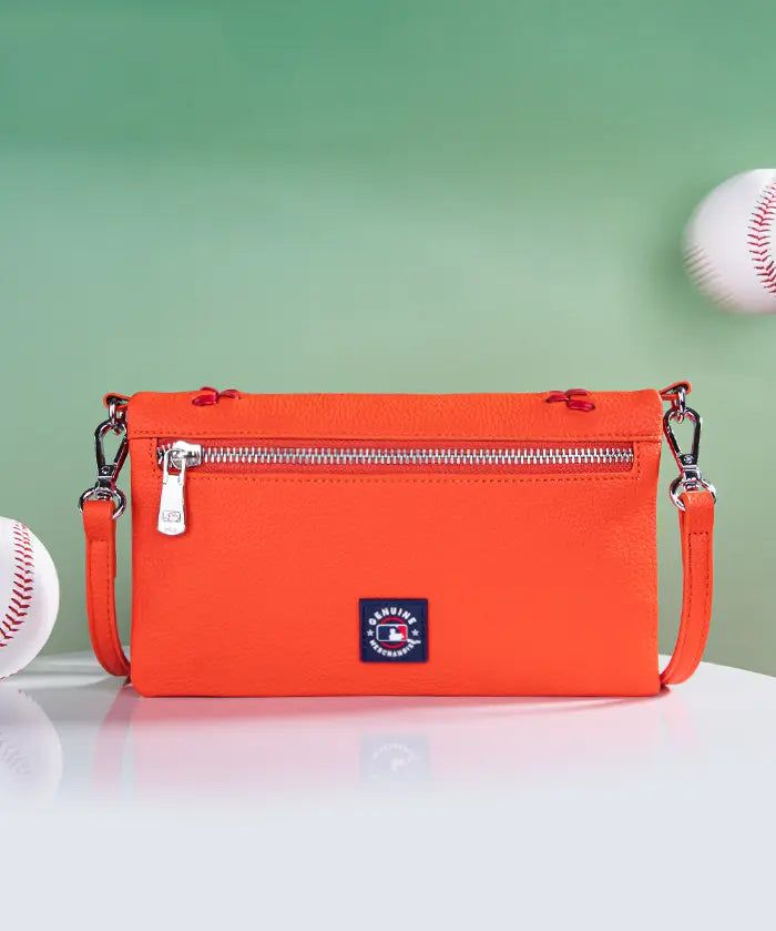 MLB New York Mets Leather Crossbody Purse