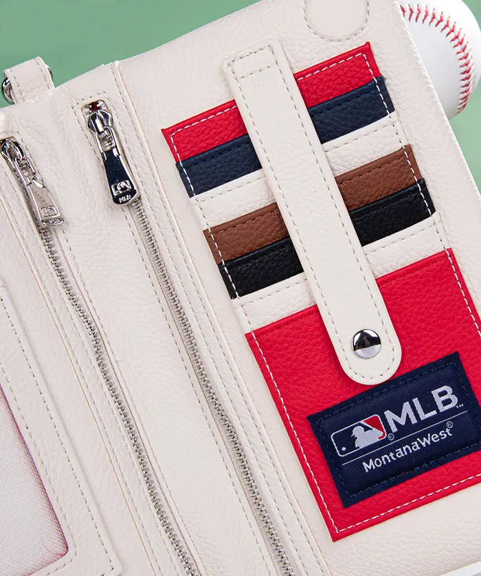 MLB New York Mets Leather Crossbody Purse