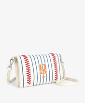 MLB New York Mets Leather Crossbody Purse