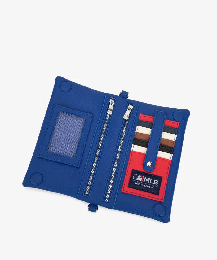 MLB New York Mets Leather Crossbody Purse
