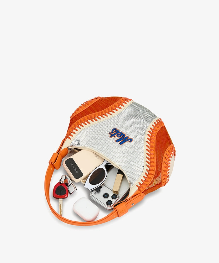MLB New York Mets Sequin Stitch Hobo - Curveball