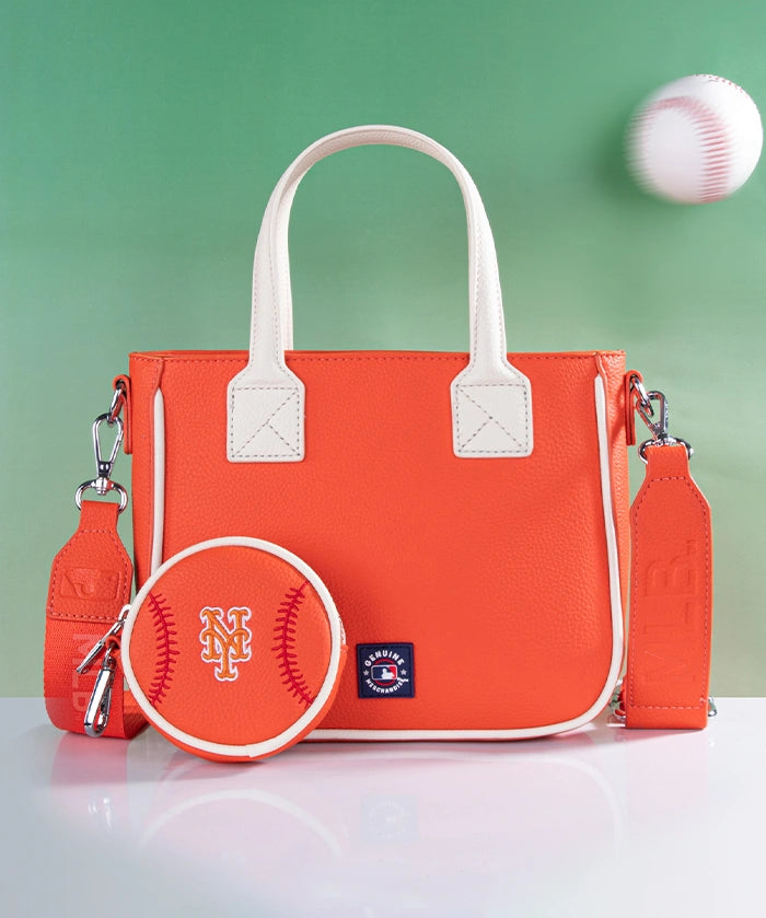 MLB New York Mets Tote Bag with Baseball Coin Pouch