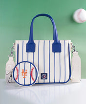 MLB New York Mets Tote Bag with Baseball Coin Pouch