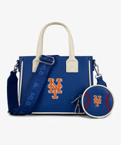 MLB New York Mets Tote Bag with Baseball Coin Pouch