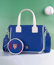 MLB New York Mets Tote Bag with Baseball Coin Pouch