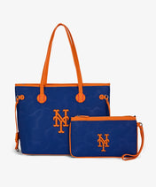 MLB New York Mets Tote Bag with Wristlet Wallet