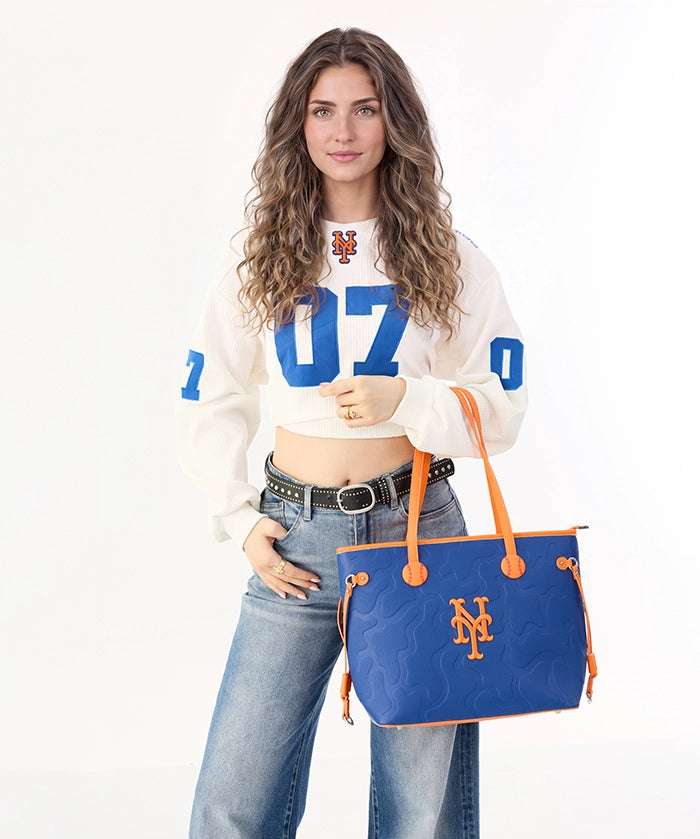 MLB New York Mets Tote Bag with Wristlet Wallet