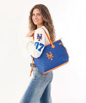 MLB New York Mets Tote Bag with Wristlet Wallet