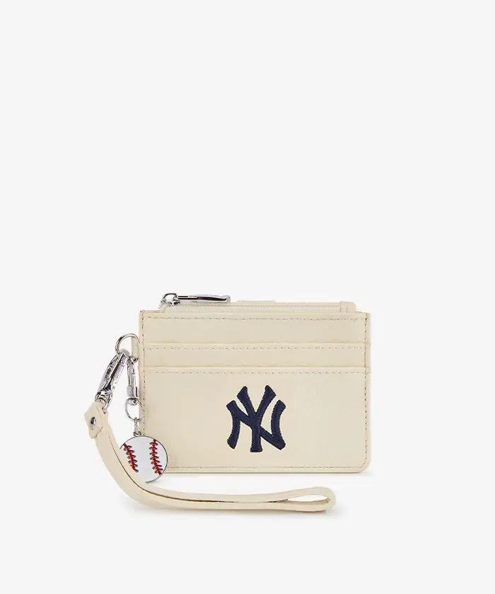 MLB New York Yankees Card Holder with Baseball Charm