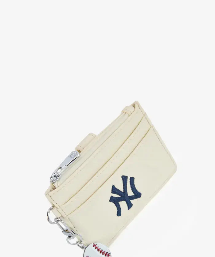 MLB New York Yankees Card Holder with Baseball Charm