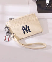 MLB New York Yankees Card Holder with Baseball Charm
