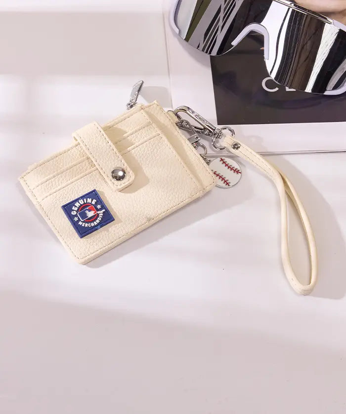 MLB New York Yankees Card Holder with Baseball Charm