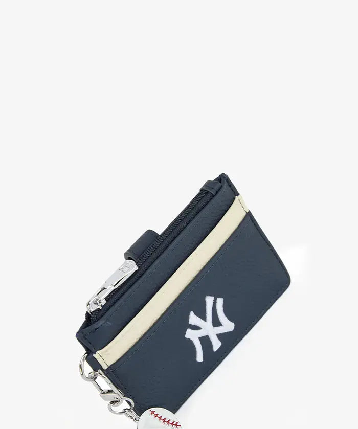 MLB New York Yankees Card Holder with Baseball Charm