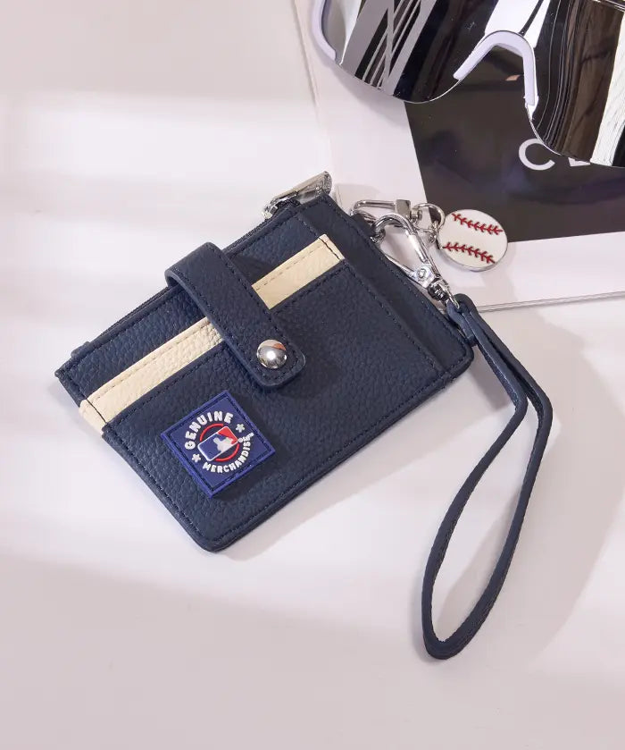 MLB New York Yankees Card Holder with Baseball Charm