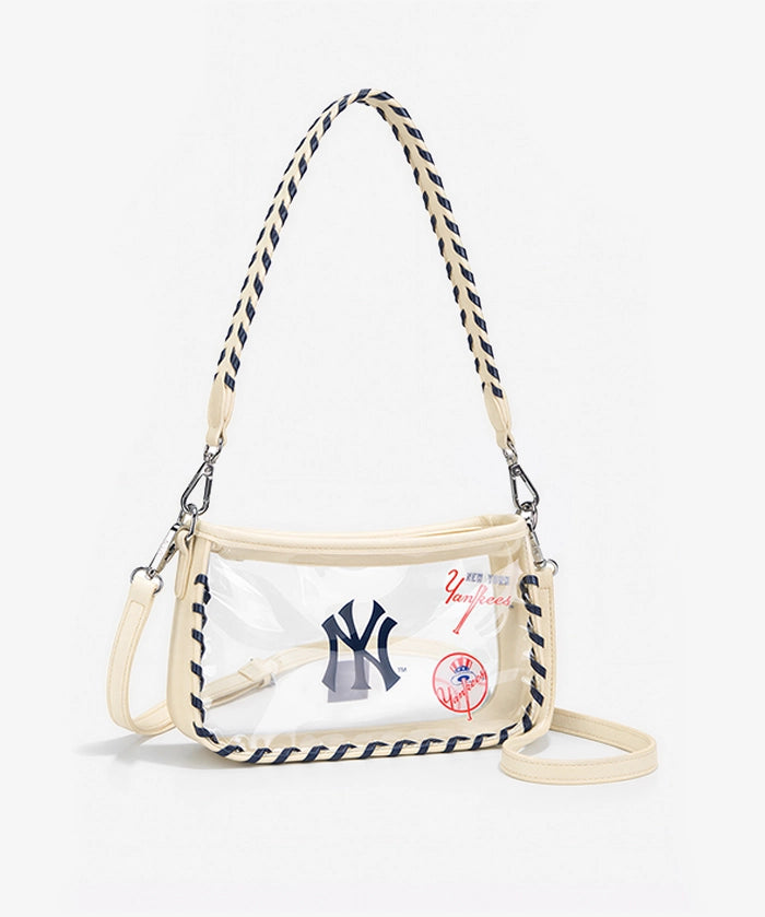 MLB New York Yankees Clear Bag with Baseball Stitch