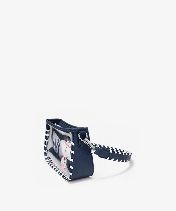 MLB New York Yankees Clear Bag with Baseball Stitch