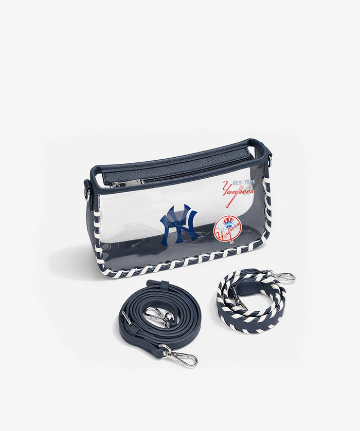 MLB New York Yankees Clear Bag with Baseball Stitch