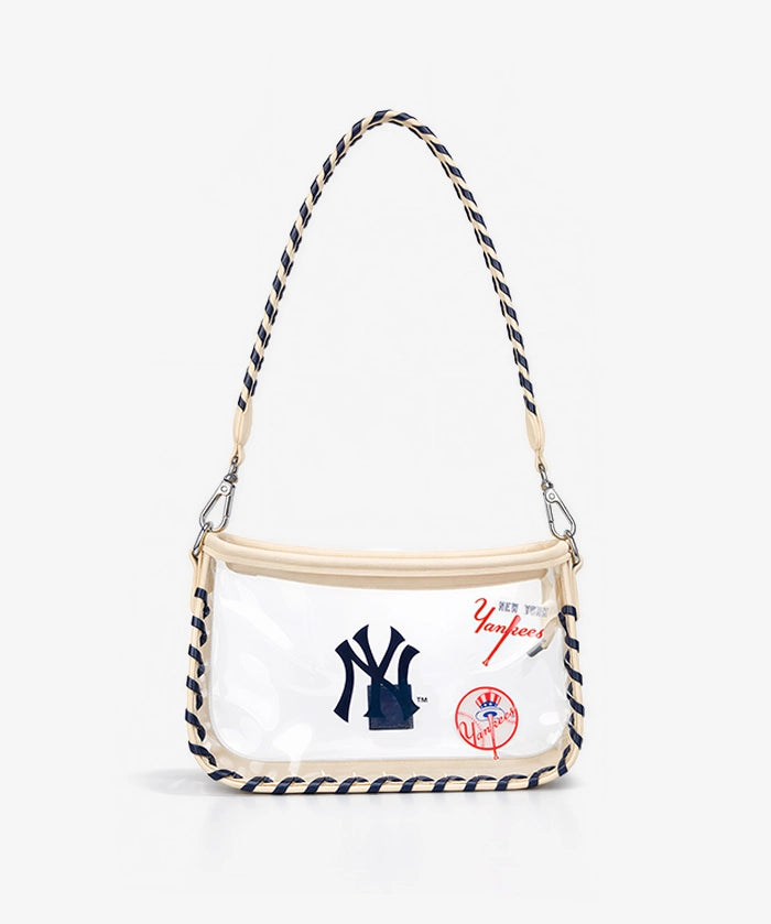 MLB New York Yankees Clear Bag with Baseball Stitch