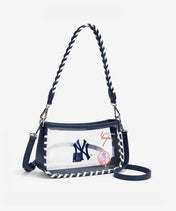 MLB New York Yankees Clear Bag with Baseball Stitch