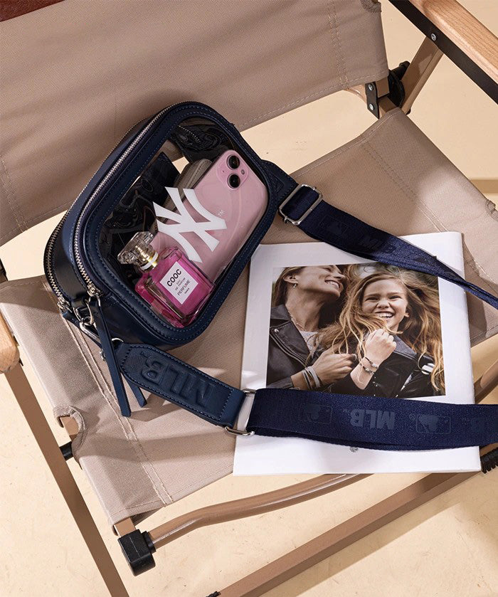 MLB New York Yankees Clear Crossbody Bag