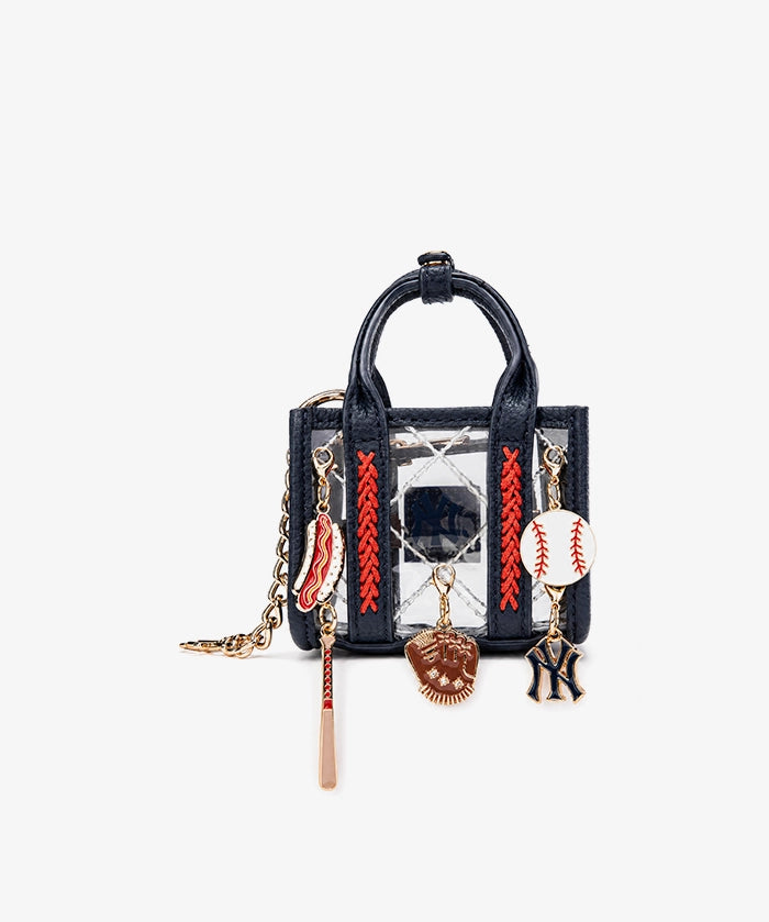 MLB New York Yankees Clear Mini Tote Bag Charm – Fastball