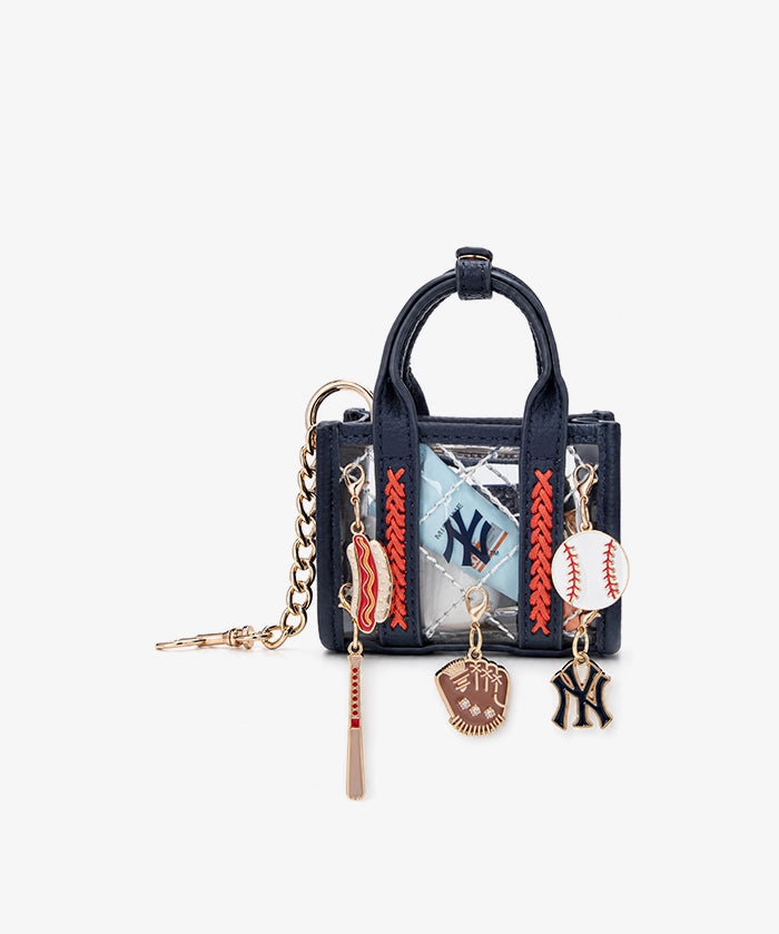 MLB New York Yankees Clear Mini Tote Bag Charm – Fastball