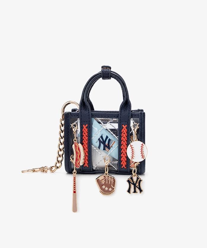 MLB New York Yankees Clear Mini Tote Bag Charm – Fastball