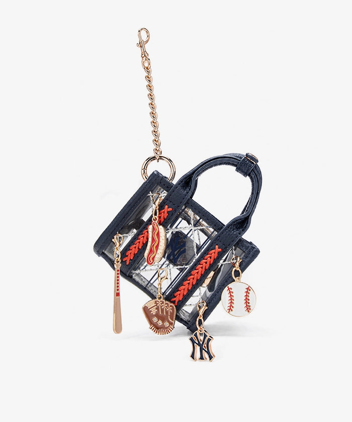 MLB New York Yankees Clear Mini Tote Bag Charm – Fastball