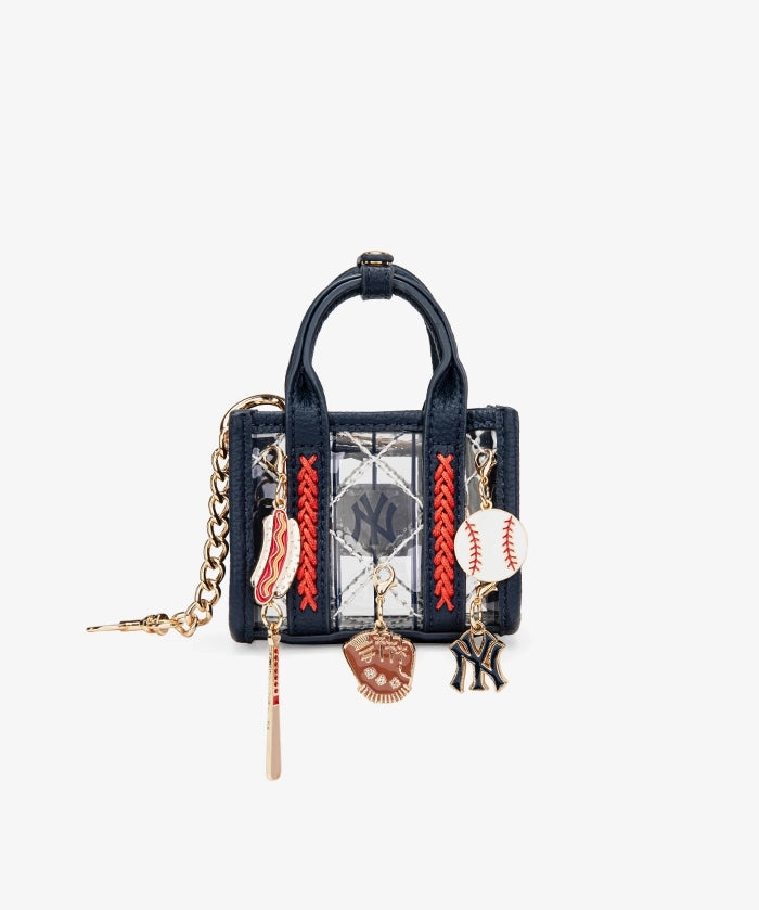 MLB New York Yankees Clear Mini Tote Bag Charm – Fastball