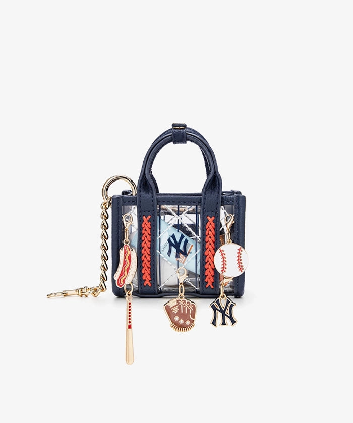 MLB New York Yankees Clear Mini Tote Bag Charm – Fastball