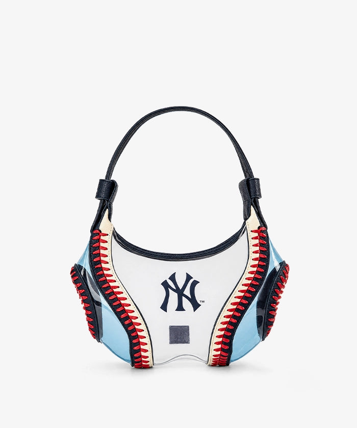 MLB New York Yankees Clear Stitch Hobo - Curveball