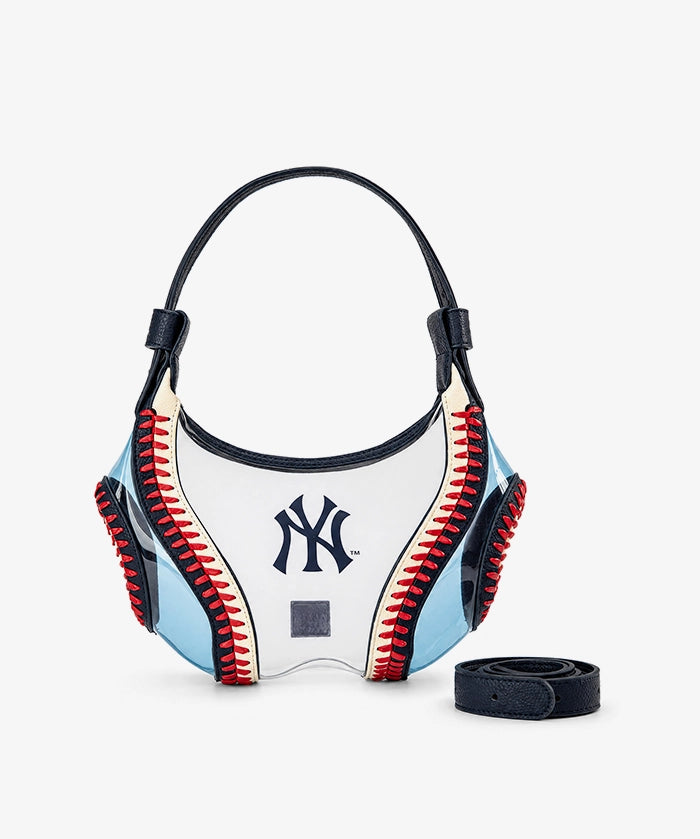 MLB New York Yankees Clear Stitch Hobo - Curveball