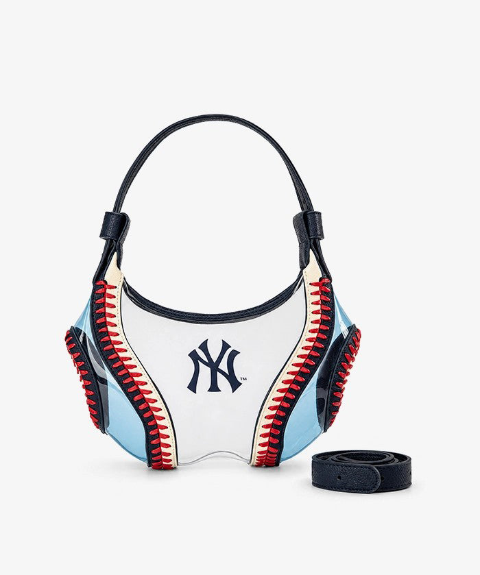 MLB New York Yankees Clear Stitch Hobo - Curveball