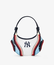 MLB New York Yankees Clear Stitch Hobo - Curveball