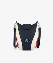 MLB New York Yankees Crossbody Bag With Baseball Seam