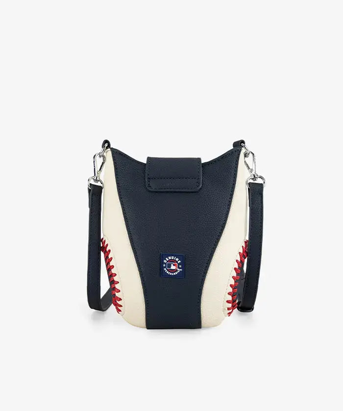 MLB New York Yankees Crossbody Bag With Baseball Seam