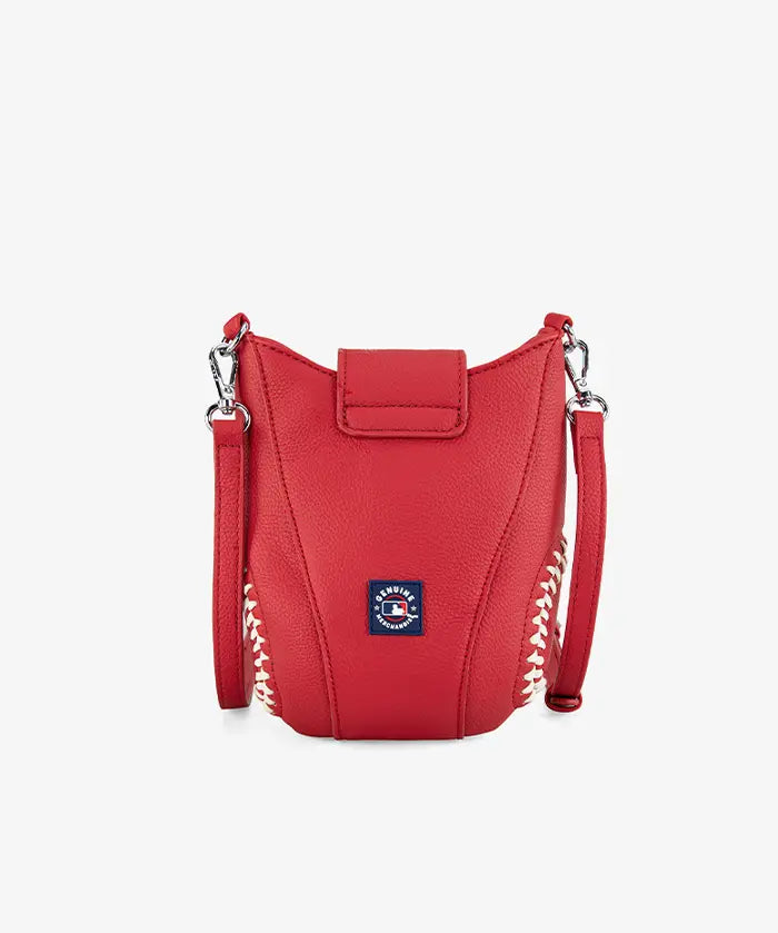 MLB New York Yankees Crossbody Bag With Baseball Seam