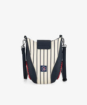 MLB New York Yankees Crossbody Bag With Baseball Seam