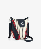 MLB New York Yankees Crossbody Bag With Baseball Seam