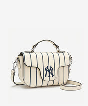 MLB New York Yankees Flap Crossbody Bag with Top Handle