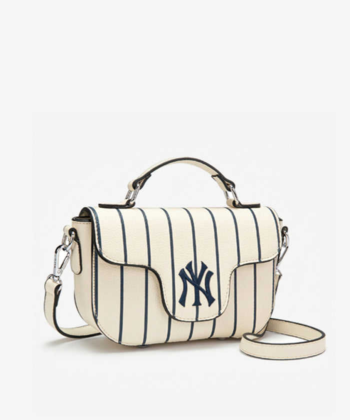 MLB New York Yankees Flap Crossbody Bag with Top Handle