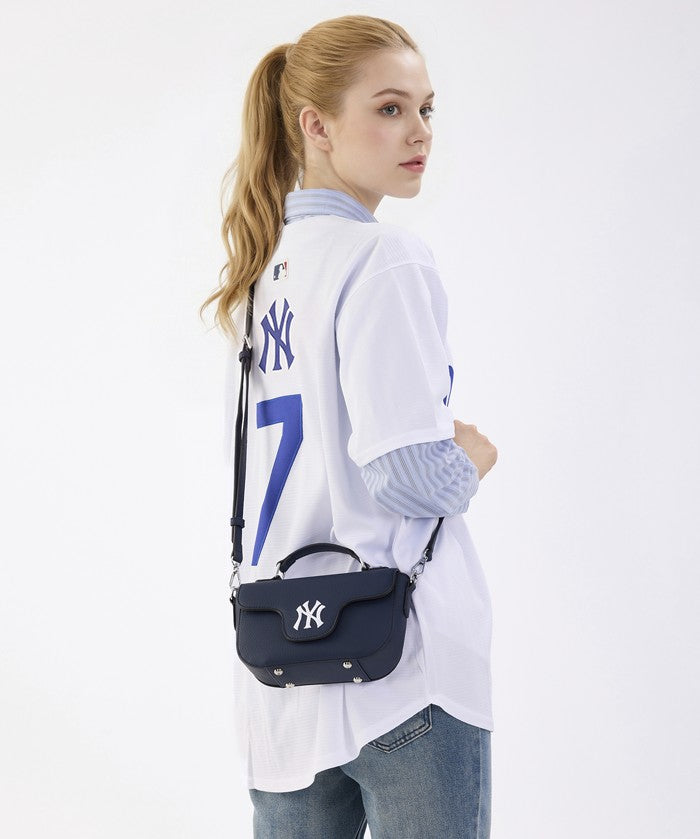 MLB New York Yankees Flap Crossbody Bag with Top Handle