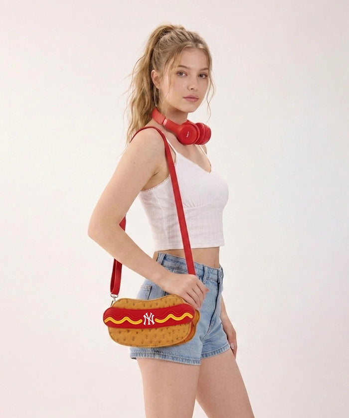 MLB New York Yankees Hot Dog Crossbody Bag (Pre-Order)