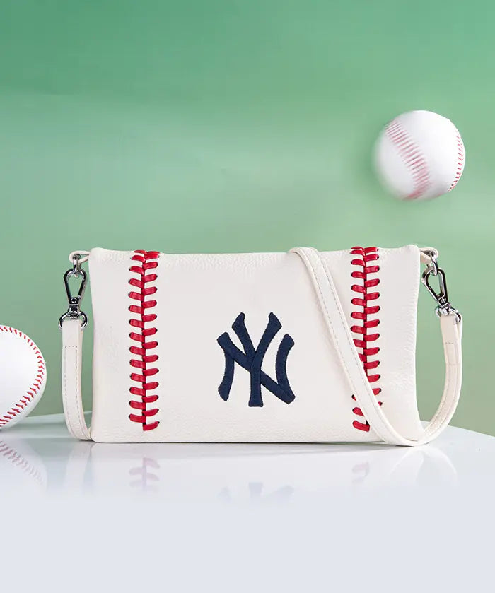 MLB New York Yankees Leather Crossbody Purse