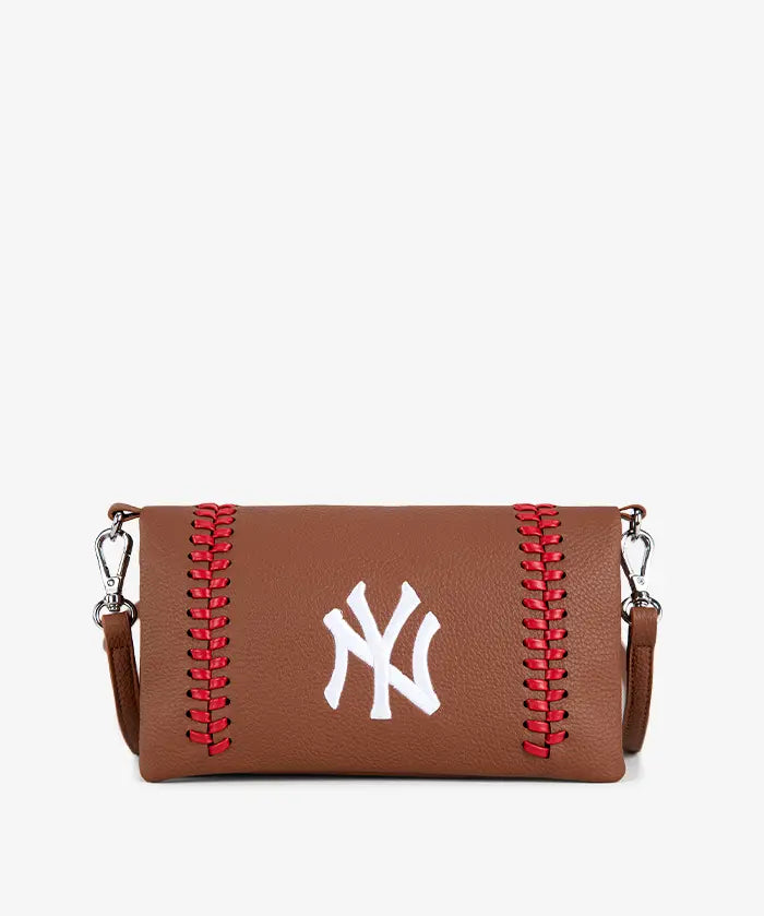 MLB New York Yankees Leather Crossbody Purse