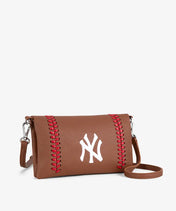 MLB New York Yankees Leather Crossbody Purse