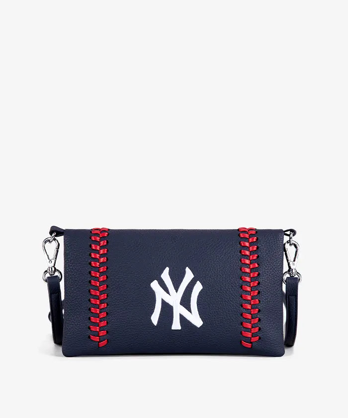 MLB New York Yankees Leather Crossbody Purse