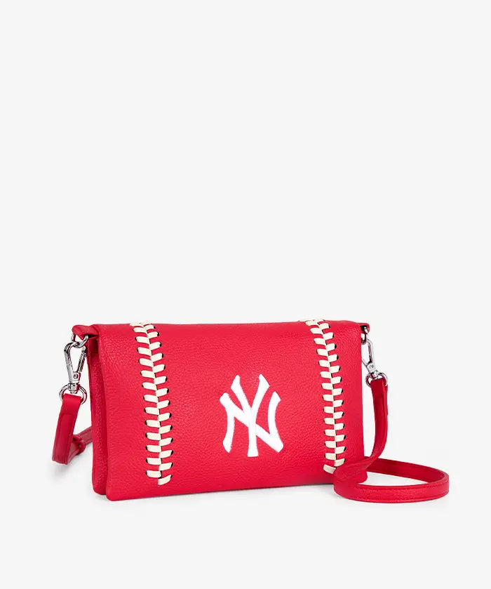 MLB New York Yankees Leather Crossbody Purse