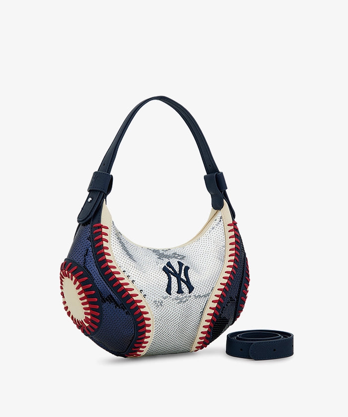 MLB New York Yankees Sequin Stitch Hobo - Curveball