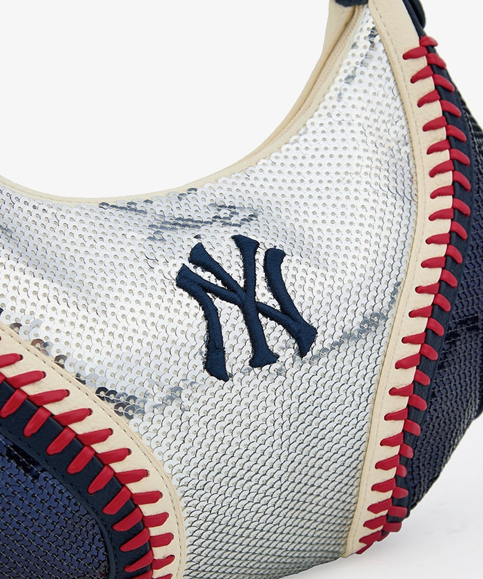 MLB New York Yankees Sequin Stitch Hobo - Curveball